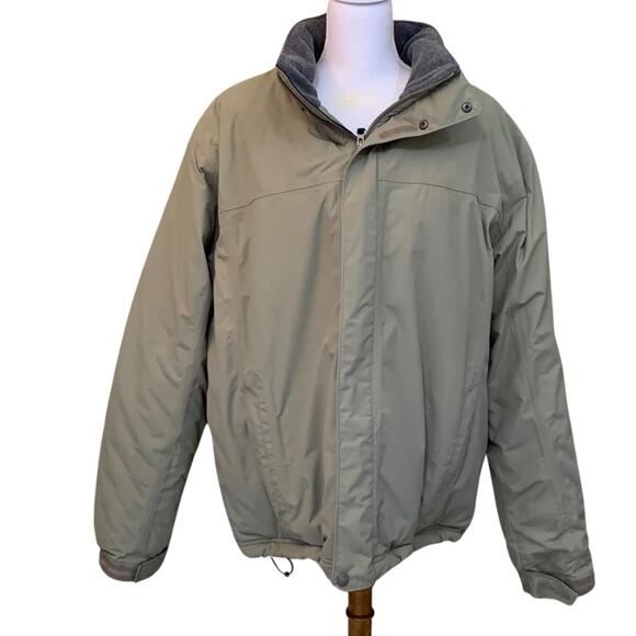L. L. Bean green/gray men's outdoor jacket, classic, Heritage, travel, utility - Picture 1 of 8